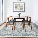 GENIMO 4x6 Area Rugs for Living Room, Machine Washable Rug, Non Slip Vintage - Image 3