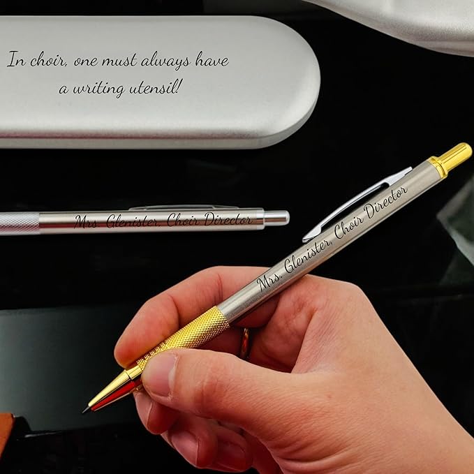 ELMA VADA STUDIO Custom Engraved Mechanical Pencil Set – Personalized 0.7mm & - Image 6
