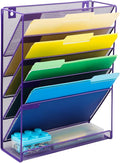 EASEPRES Desk File Organizer Mesh 6-Tier, Hanging Wall Mount Document by EASEPRES