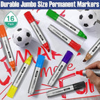 Fuutreo 16 Pcs Jumbo Size Permanent Markers Bulk Large Chisel Tip Permanent - Image 7