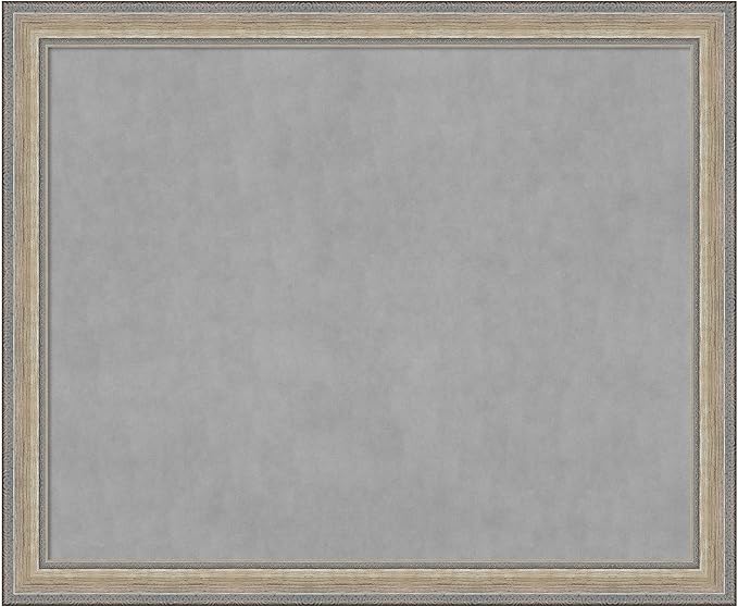 Amanti Art Silver Framed Magnetic Board 37x45 X-Large Vision Board by AmantiArt