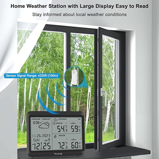 DreamSky Weather Station Indoor Outdoor Thermometer Wireless - Image 2