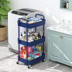 Sywhitta 3-Tier Plastic Rolling Utility Cart - Image 4