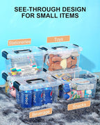 EOENVIVS Plastic Storage Bins 7 Quart-Storage Organizer Bins - Image 4