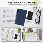 IN-LUXPRO Planner 2026 Daily Weekly and Monthly, 6.5"x3.75", 12 Months Spiral - Image 8