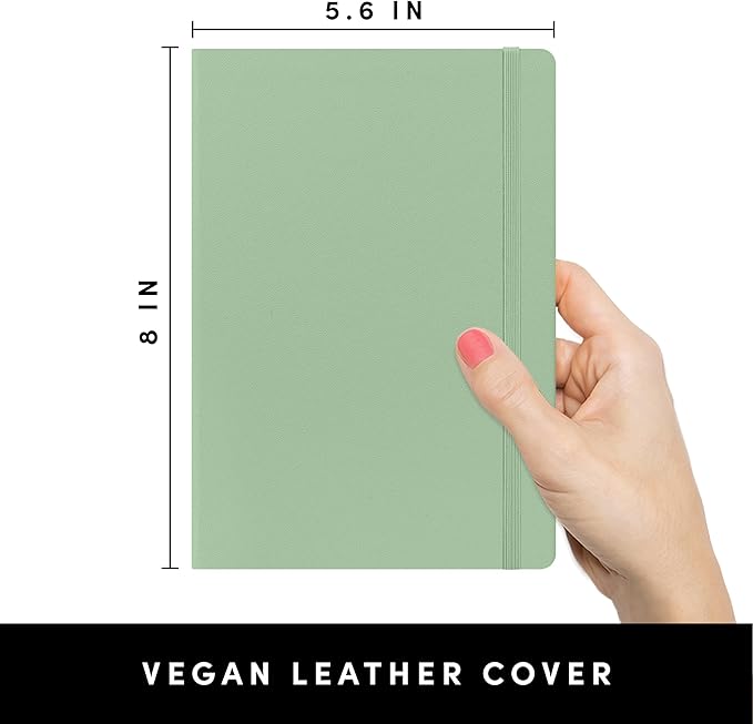 PAPERAGE Dotted Journal Notebook, 160 Pages, Medium 5.6 in x 8 in - Image 2