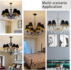 TAaMTYH small lamp shade chandelier shades set of 6，Fabric Lampshade - Image 6