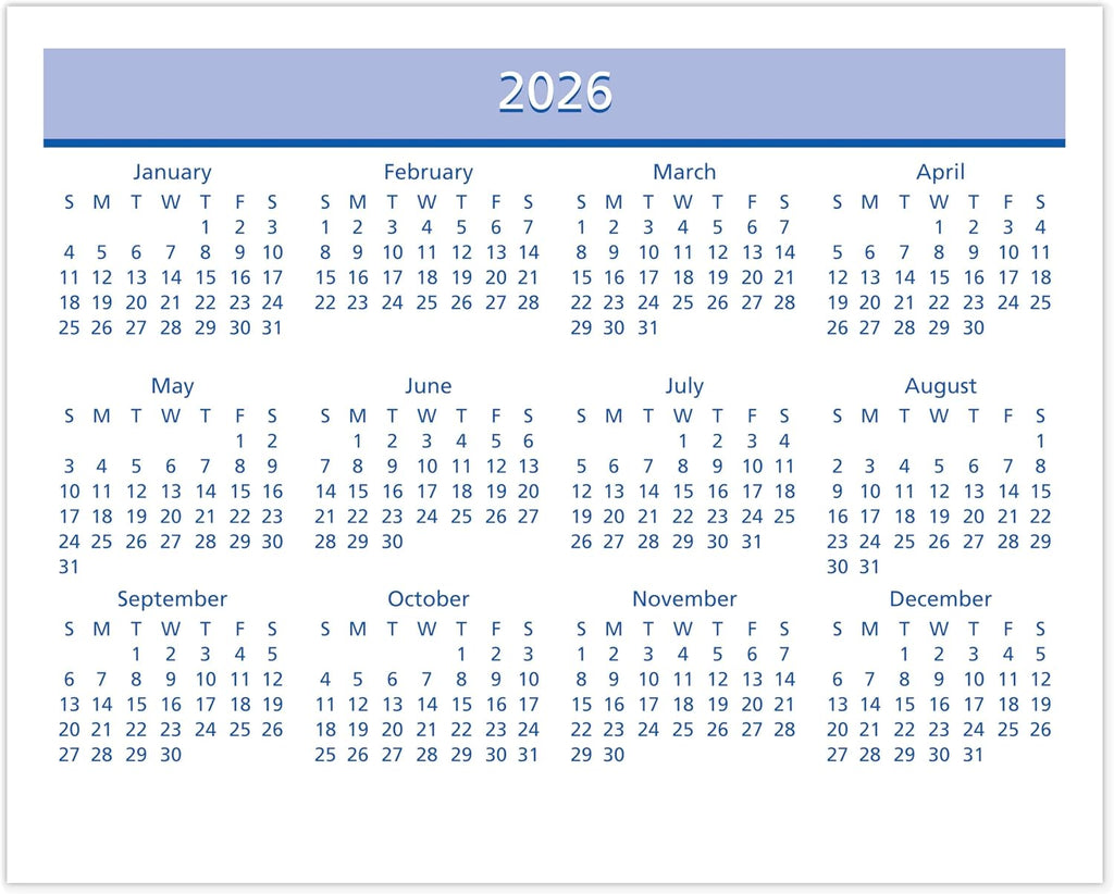 AT-A-GLANCE 2026 Desk Calendar Refill, Weekly, 5-1/2" x 7", Flip-A-Week with QuickNotes (SW7065026)