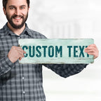 Custom Sign, Custom Street Sign, 11 Font Colors, 13 Font Styles, 4 Hole Options - Image 2
