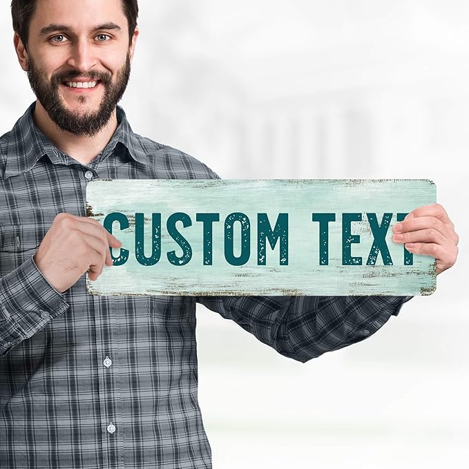 Custom Sign, Custom Street Sign, 11 Font Colors, 13 Font Styles, 4 Hole Options - Image 2