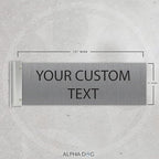 ALPHA DOG SIGNS Custom Projecting Hallway Nameplate, Personalized 2-Line Text - Image 2
