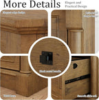 blini 2 Drawer File Cabinet Farmhouse Lateral File Cabinet - Image 4