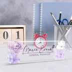 Personalized Name Plate for Desk, Custom Desk Name Plate, Acrylic Name Plate - Image 6