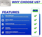 ADASigns Mechanical Closet Sign 7" W x 4" H - Image 5