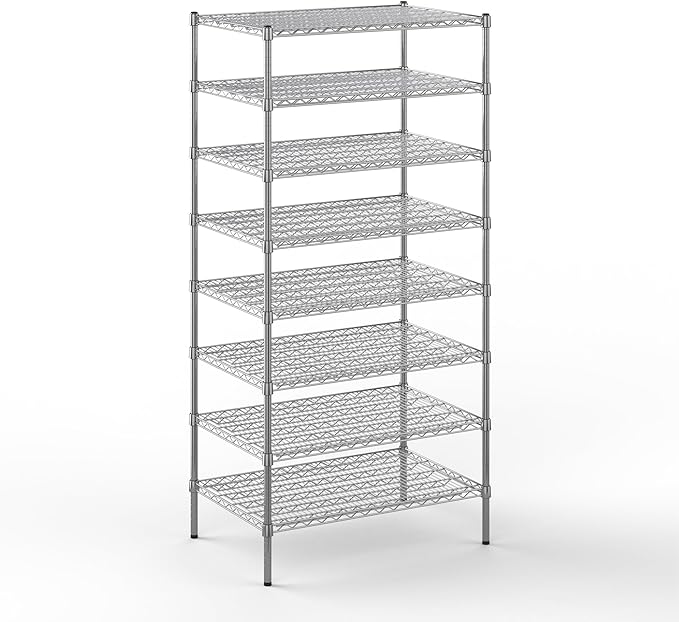 Regal Altair 24" Deep x 36" Wide x 74" Height Wire Shelving Kit | 8-Tier | NSF by Regal+Altair
