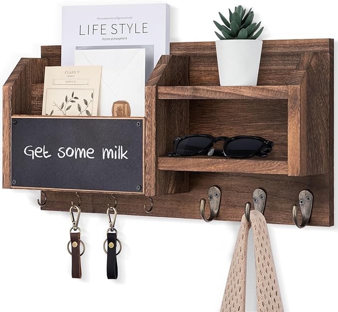 Lwenki Mail and Key Holder – Wall Mount Key Hanger by Lwenki