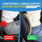 Lumbar Support Pillow for Car, Memory Foam Lumbar Pillow for Lower Back Pain - Image 4
