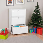 SUXXAN 3 Drawer File Cabinet, Lateral Filing Cabinet - Image 9