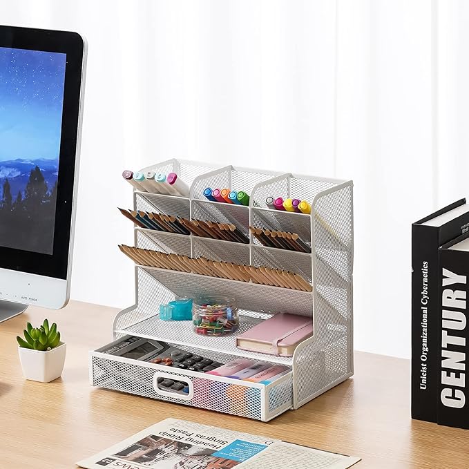 Marbrasse Mesh Desk Organizer - Image 4