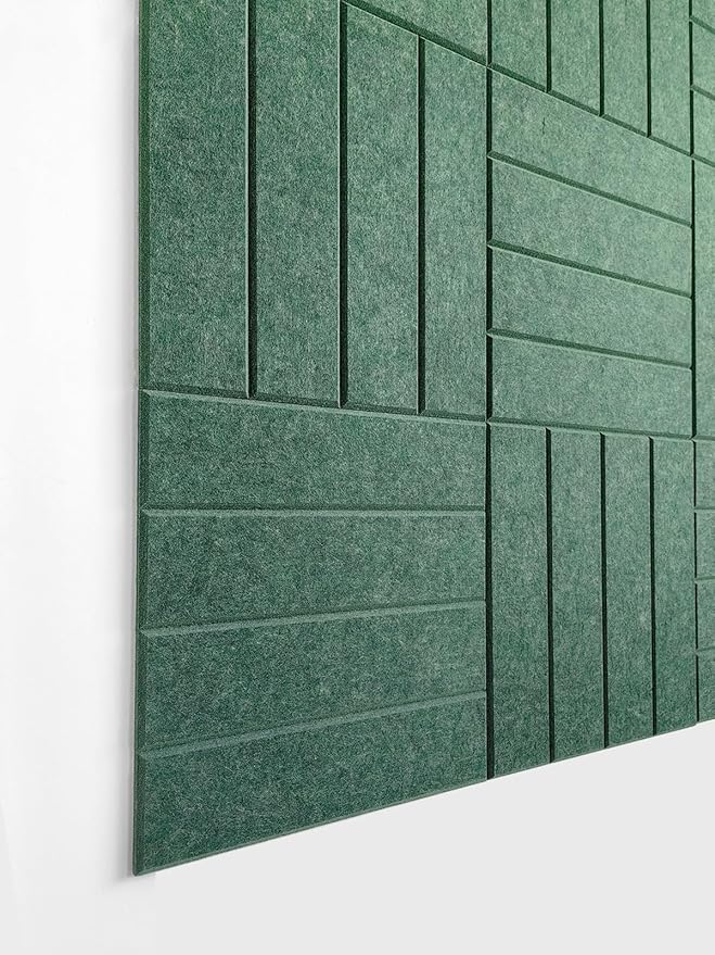 DECORITA Felt Bulletin Board Tiles | Modern Cork Board Alternative | Large Cork - Image 3