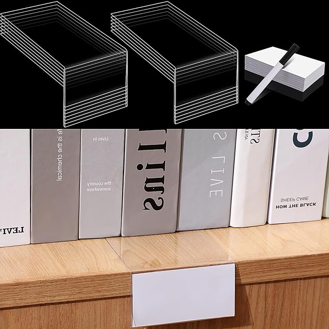 Containlol 60 Sets Moveable Shelf Label Display Holders - Image 8