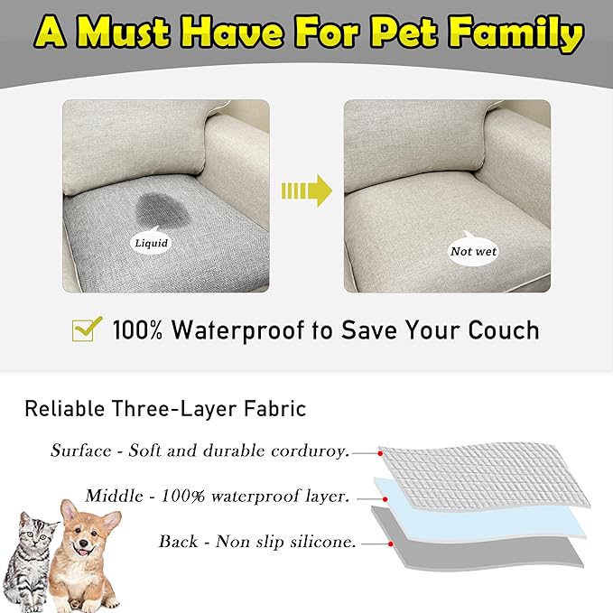 Couch Arm Covers, Waterproof Armrest Cover - Image 3
