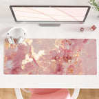 QIYI Large Mouse Pad, Cute Pink Desk Mat by QIYI