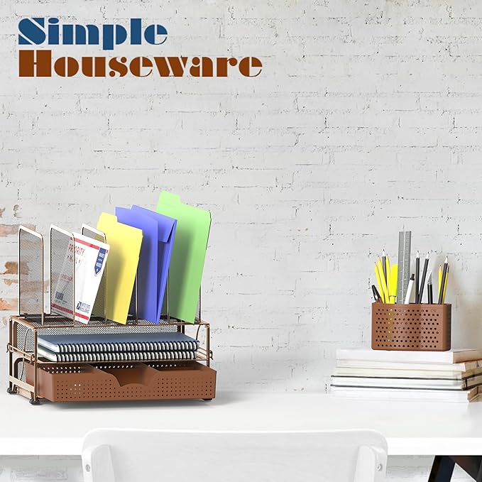 Simple Houseware Mesh Desk Organizer - Image 6