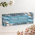 Personalized Name Plate for Desk, Custom Acrylic Desk Name Sign, Office by Unknown