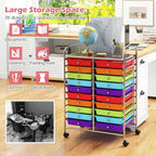 Happygrill 20-Drawer Organizer Cart Tools, Mobile Utility Storage Cart - Image 5