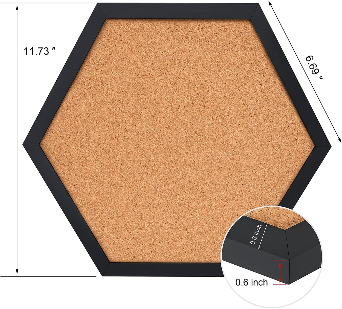 Facilife 4 Packs Cork Board,Corkboards for Wall,Small Cork Board Decorations,...