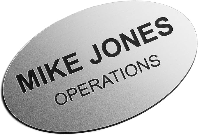 Custom Engraved Name Tag Badges – Personalized Identification by ProvidenceEngraving