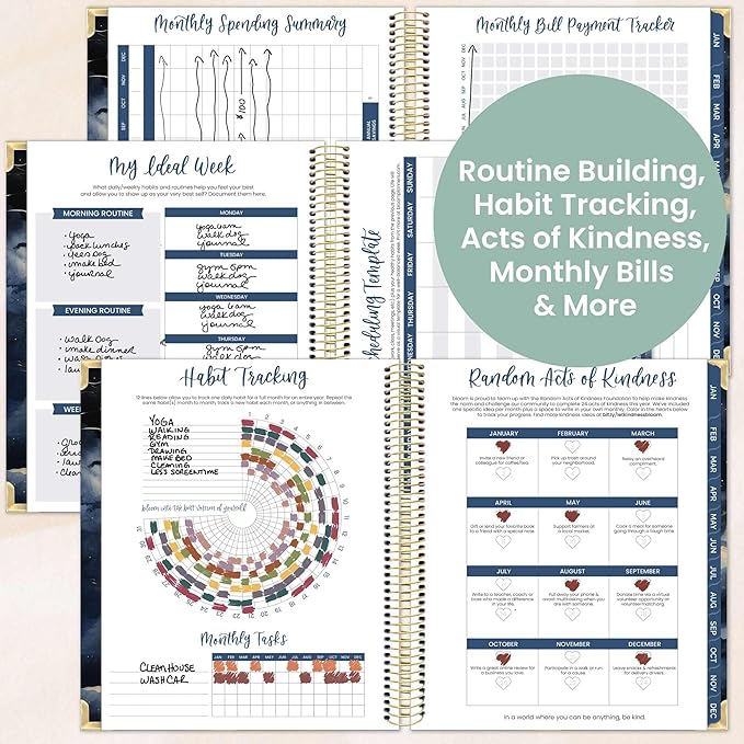 bloom daily planners 2026 Hardcover Calendar Year Goal & Vision Planner - Image 6