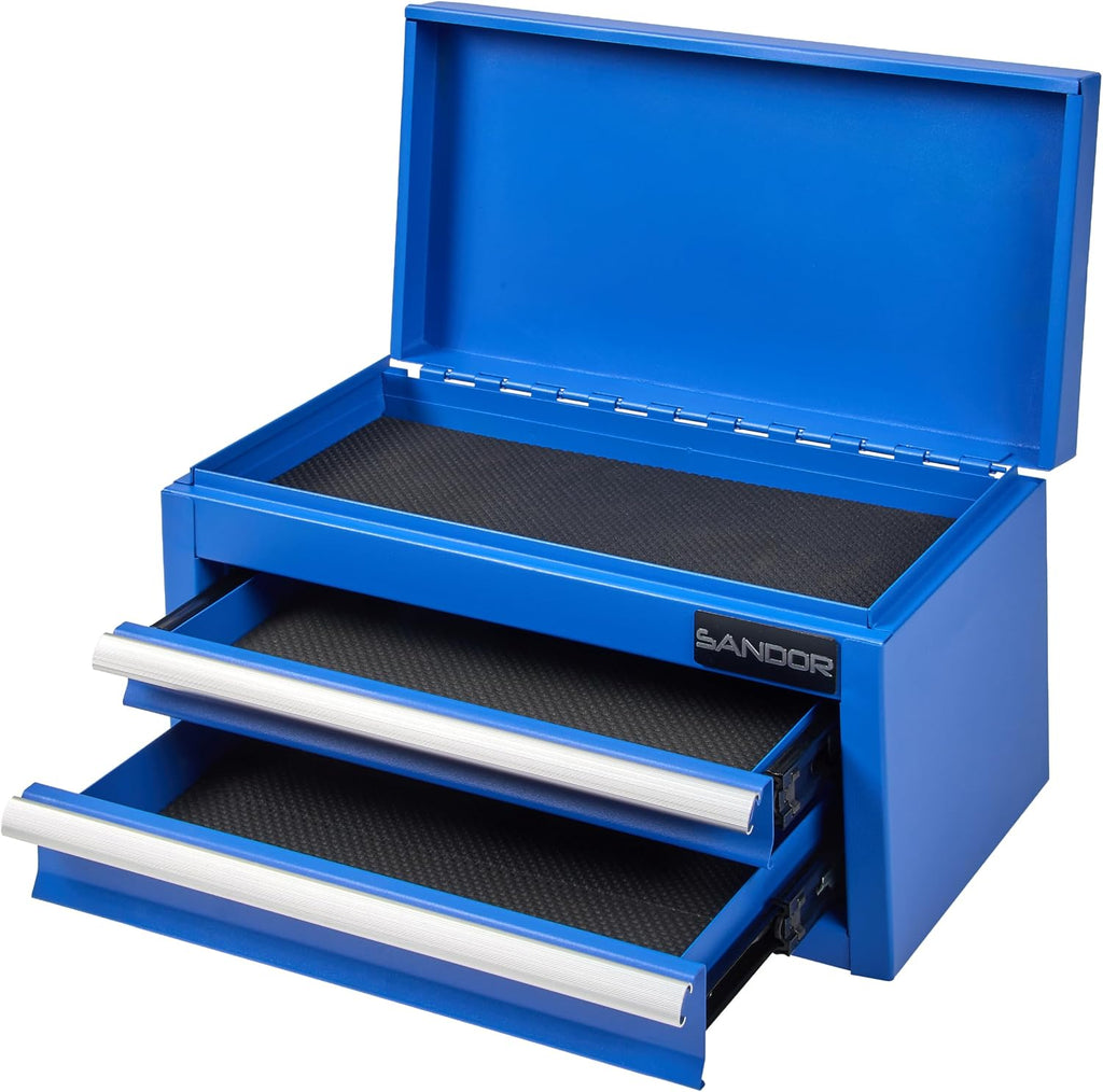 mini tool box - metal tool chest with shown in use
