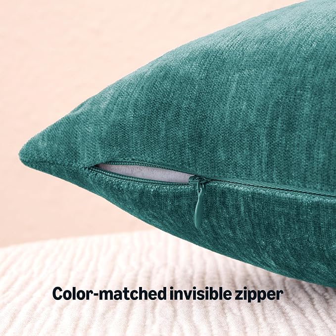 Amazon Basics Chenille Throw Pillow Covers, Home Decor Lumbar Cushion Cover - Image 5