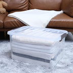 Citylife 6 Packs 44.4 QT Plastic Storage Bins - Image 3