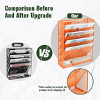 EASEPRES 6 Tier Mesh Hanging Wall File Organizer, Desk Vertical Mail Paper - Image 3