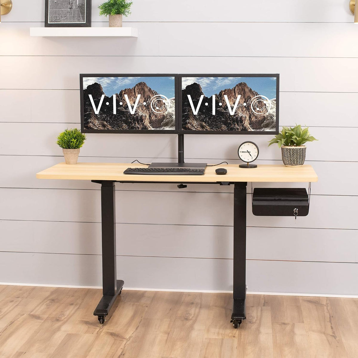 VIVO Black 12 x 14 inch Under Desk Drawer, DESK-AC03L-B
