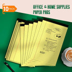 Legal Pads 8.5 x 14 Note Pads, 10 Pack Writing Pads Wide Ruled Notepads - Image 7