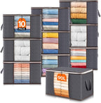 Lifewit 90L Large Storage Bags, 10 Pack Closet Organizers and Storage, Clothes by Lifewit