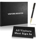 Affrolling 3 Pcs Visitor Log Book Set 120 Pages 8 7/8" x 7" Visitor Register by Affrolling