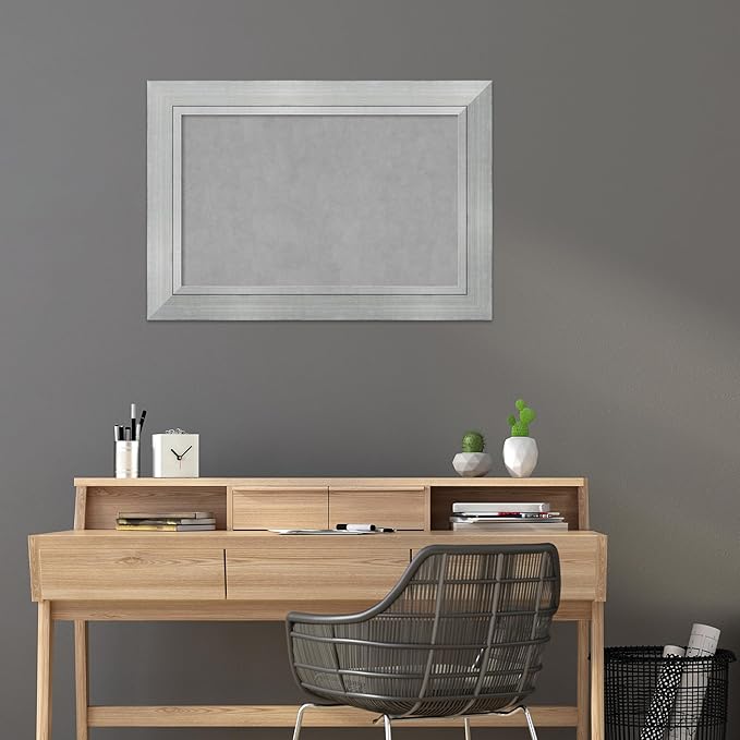 Amanti Art Silver Framed Magnetic Board 27x39 Large Vision Board - Image 5