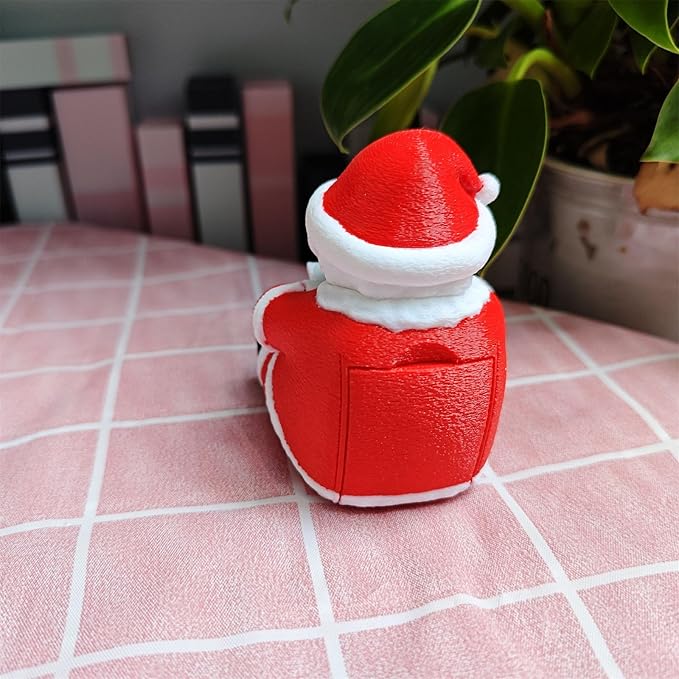 RhyNSky Christmas_Santa_Claus Postage Stamp Holder Stamp Roll Dispenser - Image 5