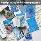 Vintage Washi Sticker Book, 300 PCS Scrapbooking and Journaling Stickers | 300 PCS Vintage Washi Paper Stickers for Journaling, Scrapbooking, Travel Albums, Planners, Junk Journals and DIY Crafts