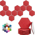 Hexagonal Acoustic Panels-12 Pack High-Density Sound Absorbing Panels by UNECHOACOUSTIC