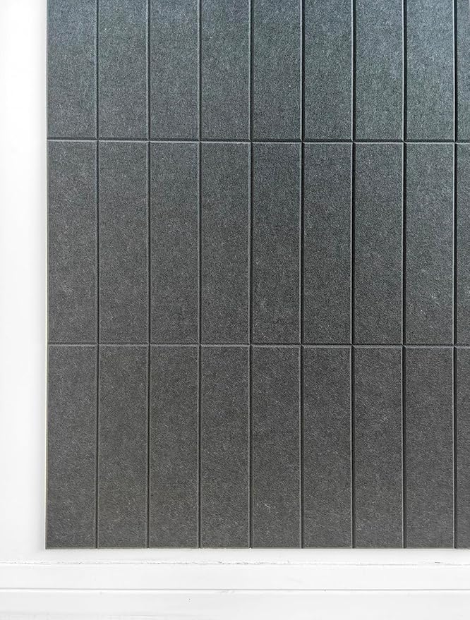 DECORITA Felt Bulletin Board Tiles | Modern Cork Board Alternative | Large Cork - Image 2