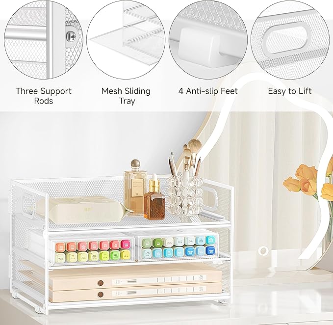 Subekyu 3 Tier Letter Tray Paper Organizer - Image 6
