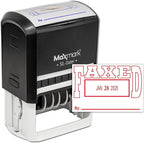 MaxMark Large Self-Inking Rubber Date Office Stamp by Maxmark