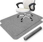 2 Pack Office Chair Mat for Hardwood Floor, Desk Chair Mat, Large Rubber by Placoot