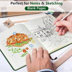 PERCUN Blank Journal Ntebook for Men & Women, 160 Pages Blank Journals for - Image 3